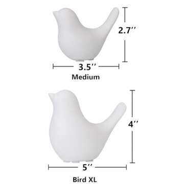 FANTESTICRYAN Small Animal Statues Home Decor Modern Style White Decorative Ornaments for Living Room, Bedroom, Office Desktop, Cabinets