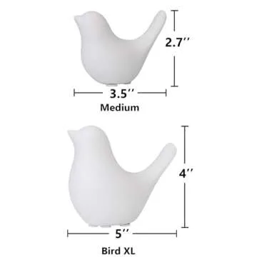 FANTESTICRYAN Small Animal Statues Home Decor Modern Style White Decorative Ornaments for Living Room, Bedroom, Office Desktop, Cabinets