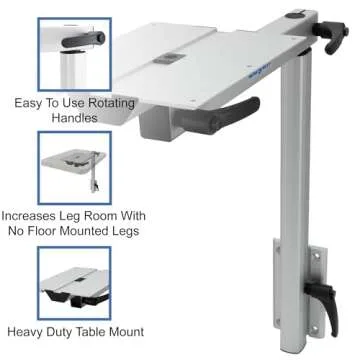 RecPro 360° Swivel RV Table Leg System for Versatile Use