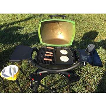 Utheer 6558 Cast Iron Griddle, 6558 Grill Parts Cooking Griddle for Weber Q100 Q120 Q140 Q1000 Q1200 Q1400 Series Gas Grills, 12.6 x 8.6 inch, for Weber q1200 griddle