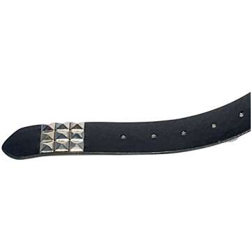 Dangerous Threads Black Studded Belt - Punk & Goth Style