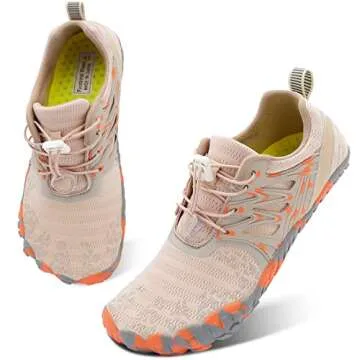 L-RUN Womens Beach Shoes Water Sports Shoes Quick Drying Outdoor Brown M US (Women 6.5, Men 5)=EU37