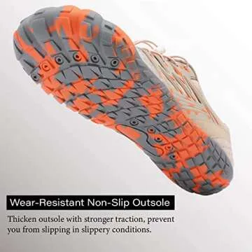 L-RUN Womens Beach Shoes Water Sports Shoes Quick Drying Outdoor Brown M US (Women 6.5, Men 5)=EU37