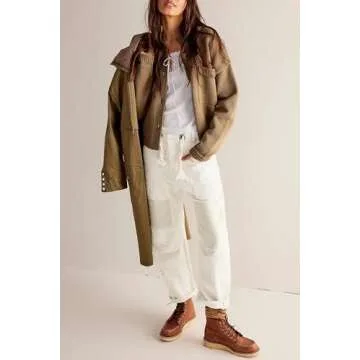 Trendy Patchwork Denim Jeans for Women - Stylish Design