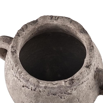 Transitional Black Ceramic Vase Perfect for Home Decor