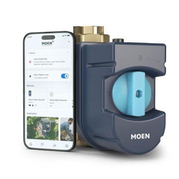 Moen 900-002 Flo Smart Water Monitor - Wi-Fi Leak Detector