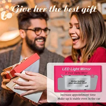 Xinlykid Rechargeable Car Vanity Mirror with LED Lights