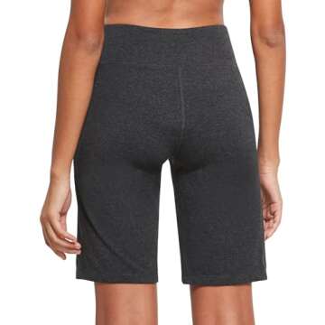 BALEAF Women's Bermuda Shorts - 10" Long Cotton Jersey Shorts with Pockets in Heather Gray Size L