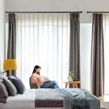 Stylish Adjustable Curtain Rod 18-48 Inch for All Decor