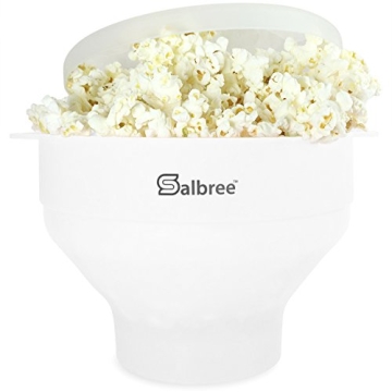 Original Salbree Microwave Popcorn Popper - Silicone, Collapsible, Oil-Free