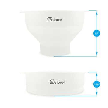 Original Salbree Microwave Popcorn Popper - Silicone, Collapsible, Oil-Free
