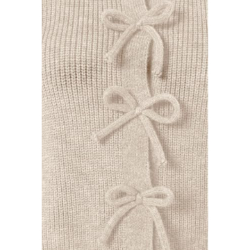 Stylish kipfall Women's Cardigan with Bow Button Design