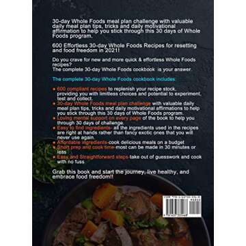 The Complete 30-Day Whole Foods Cookbook: 600 Delicious Compliant Everyday Recipes for Lifelong Heal...