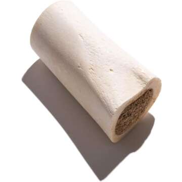 Jack&Pup Filled Dog Bones for Aggressive Chewers, 3-to-4-Inch Dog Chew Treats Dog Bone - Peanut Butt...