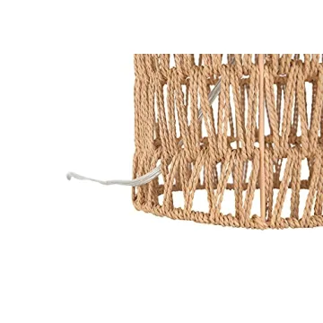 Creative Co-Op Woven Rope Table Lamp with Empire Shade, Natural