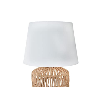 Creative Co-Op Woven Rope Table Lamp with Empire Shade, Natural