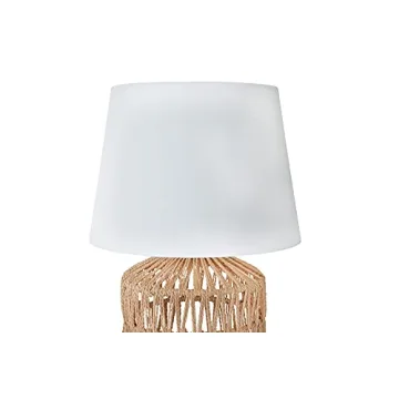 Creative Co-Op Woven Rope Table Lamp with Empire Shade, Natural