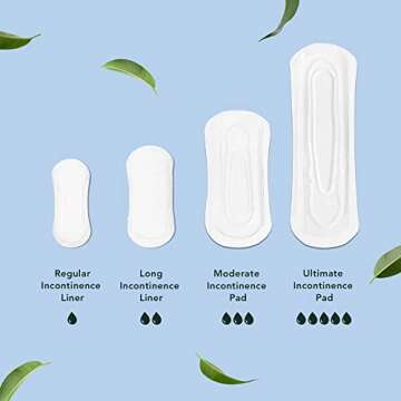 Rael Women’s Organic Incontinence Liners for Comfort & Protection