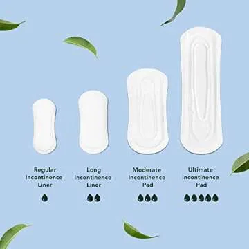 Rael Women’s Organic Incontinence Liners for Comfort & Protection