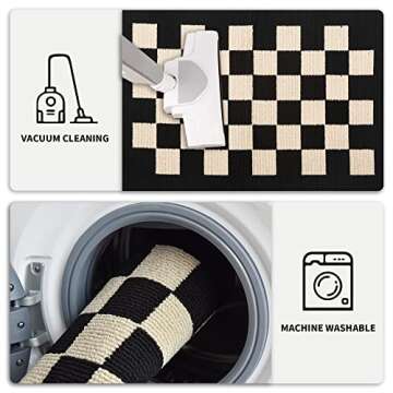 GRANNY SAYS Indoor Doormat, 20" x 32", Non-Slip Front Door Mats, Outdoor Welcome Mat Washable, Low Profile Indoor Door Mats for Entryway, Floor Inside Back Door Mats