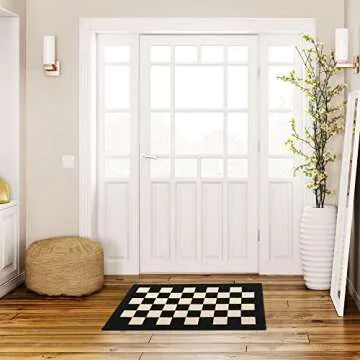 GRANNY SAYS Indoor Doormat, 20" x 32", Non-Slip Front Door Mats, Outdoor Welcome Mat Washable, Low Profile Indoor Door Mats for Entryway, Floor Inside Back Door Mats