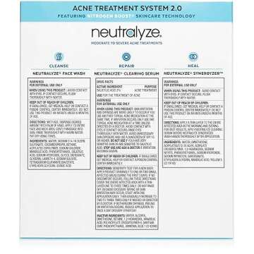 Neutralyze Moderate To Severe Acne Treatment Kit 2.0 - Maximum Strength Acne Kit, 2% Salicylic Acid,...