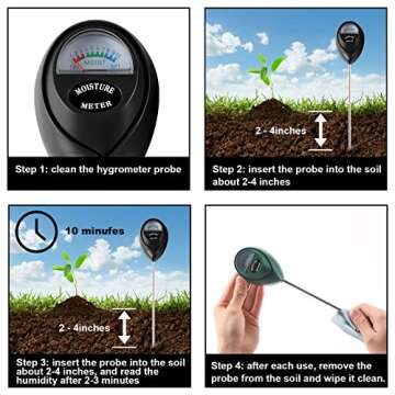 Fpxnb Soil Moisture Meter Set for Easy Plant Care