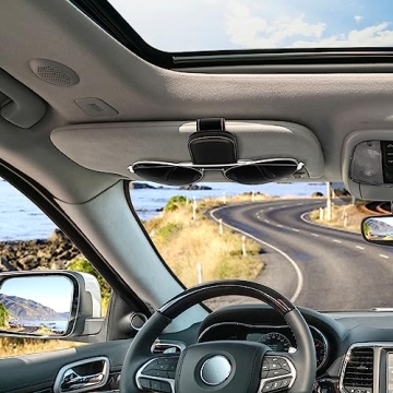 NPOOYI Magnetic Sunglasses Holder for Cars - Elegant & Functional
