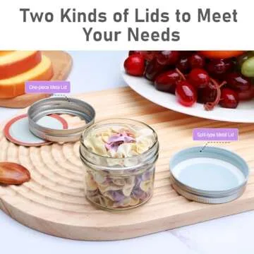 Brajttt Small Mason Jars, 4oz Glass Mason Jar with Regular Lids 9 Pack,Mini Jam Jars for Jelly, Jam, Honey, Dessert, Spice, Wedding Favor