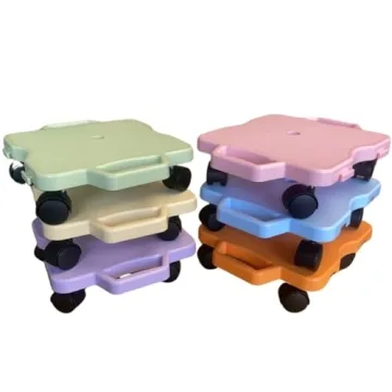 Educational Plastic Scooter Board with Safety Handles | Connections for Fun Play