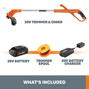 Worx 20V Cordless String Trimmer & Edger - 2-in-1 Tool
