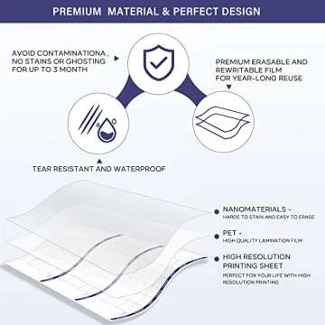 Lemome Large Dry Erase Calendar - Organize Your Life