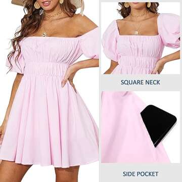 Shop NAVORENDI Off the Shoulder Babydoll Dress for Women