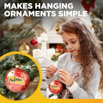 Durable 150 Green Metal Christmas Ornament Hooks