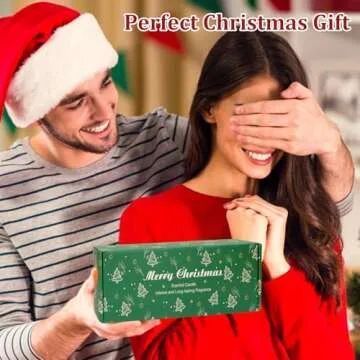 Christmas Candles Gifts for Women 3 Pack Scented Candle Gift Set 7.5oz Candles Set for Home Scented Holiday Soy Candles, Christmas Gifts for Women Men Her