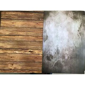 2 Pieces 4 Patterns Photographic Background Grunge Brick Cement Wall Background Food Photography Backdrop Blogger Shot Cosmetic Photo Flat Lay Backdrop ins Style Wood Textures Board Video Background