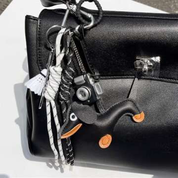 HOHOPEACH Designer Rope Bag Charms for Handbag Y2k Accessories Purse Charm Hanging Ornament Backpack...