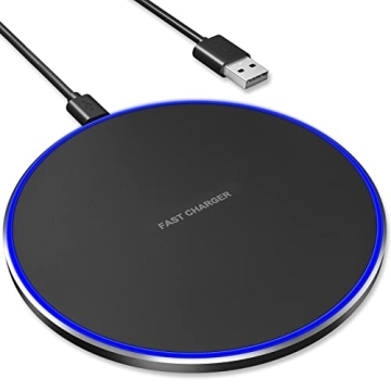 Fast Wireless Charger, 10W Max Wireless Charging Pad for iPhone 14/14 Pro/14 Plus/14 Pro Max/iPhone ...