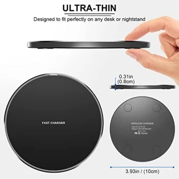Fast Wireless Charger for iPhone & Other Devices