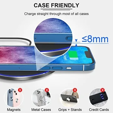 Fast Wireless Charger for iPhone & Other Devices