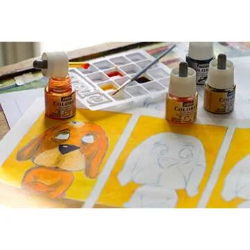 Pebeo Colorex Watercolor Ink Set - 10 Bottles