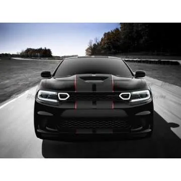 IKON MOTORSPORTS, LED Lights Compatible With 2015-2023 Dodge Charger SRT/Scat Pack, Front Bumper Grille LED Lights White DRL Yellow Signal