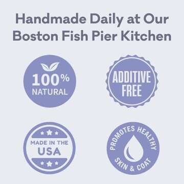 Polkadog Cod Skins Dog Treat - Lean Protein, Made in USA, Single-Ingredient, Grain & Gluten Free, for All Breeds - Crunchy Fish Skin Treat for Teeth Health, 12oz Shorties