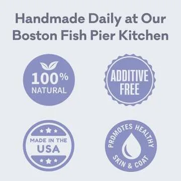 Polkadog Cod Skins Dog Treat - Lean Protein, Made in USA, Single-Ingredient, Grain & Gluten Free, for All Breeds - Crunchy Fish Skin Treat for Teeth Health, 12oz Shorties