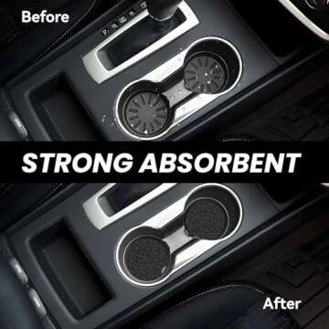 GACCAP Car Coasters - Stylish & Functional 2 Pack