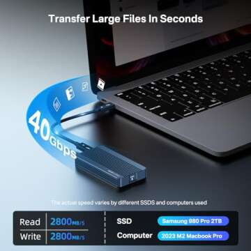 ACASIS 40Gbps M.2 NVMe SSD Enclosure - Compact and High-Speed Solution for All Devices