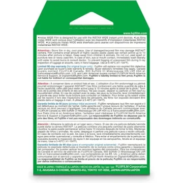 Fujifilm Instax Wide Instant Film Twin Pack for Memories