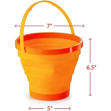 Top Race Collapsible Buckets 3-Pack for Beach Camping Travel
