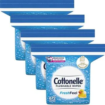 Cottonelle FreshFeel Flushable Wet Wipes 672 Count - Ultimate Freshness
