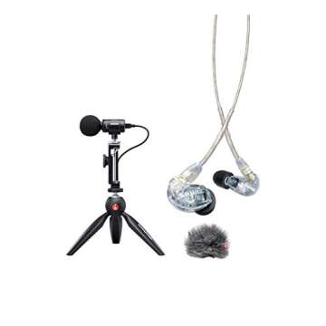 Shure Portable Videography Kit - Professional Recording Rig with MV88+ iPhone Mic, Manfrotto PIXI Tr...